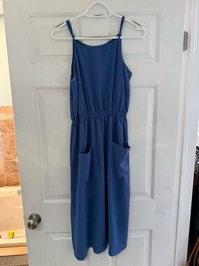 Good Luck Gem Navy Blue Adjustable Strap Tank